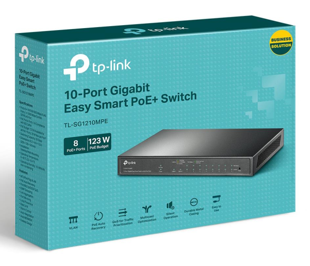 TP-LINK SG1210MPE Smart 8GE PoE+ 1GE 1SFP - 1063848 - zdjęcie 3